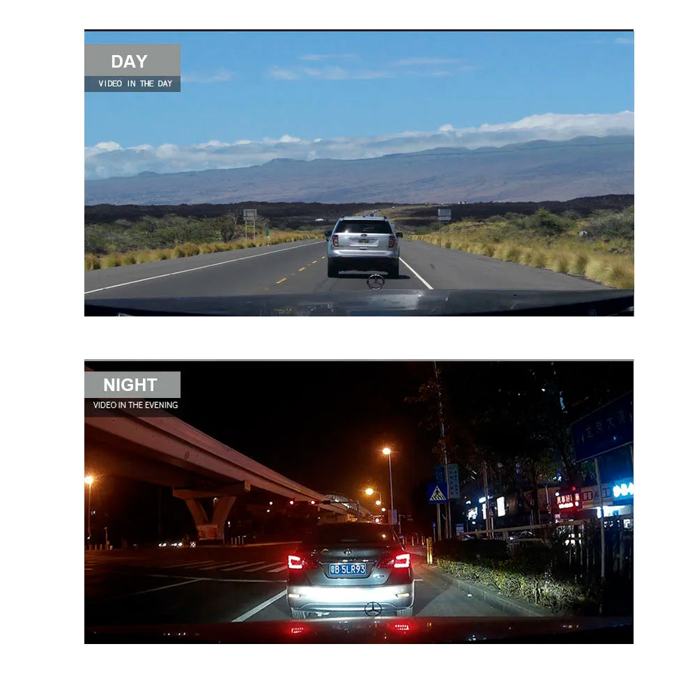 HGDO 10" WIFI Dash Cam Video Recorder Rear View Camera  Mirror FHD 1080P Car DVR Night Vision Auto Driving Recorder Mount Dvrs