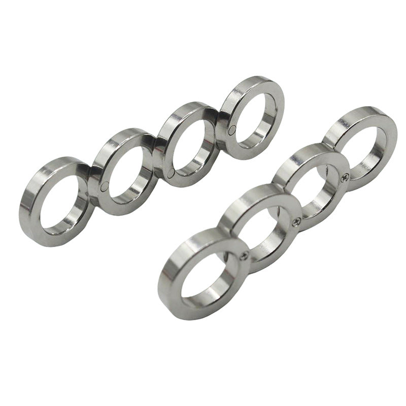 Outdoor Stainless Steel Four-Finger Knuckle Duster – Legal Self-Defense Tool