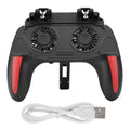 Dual Cooling Fans Mobile Phone Game Controller Gamepad With 2500mAh Battery