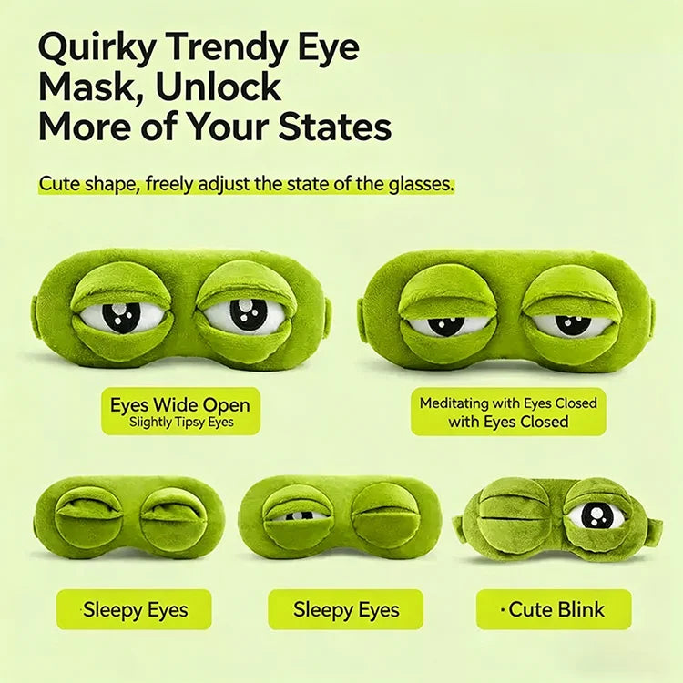 Plush Cartoon Sleep Eye Mask Full Light Blocking Eye Cover Kawaii Home Travel Relax Blindfold