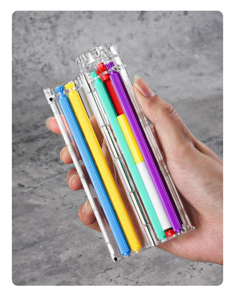 Manual Cigarette Roller Machine Heavy Duty Tobacco Injector with Metal Guide,Home Rolling Kit for Perfect Cigarette
