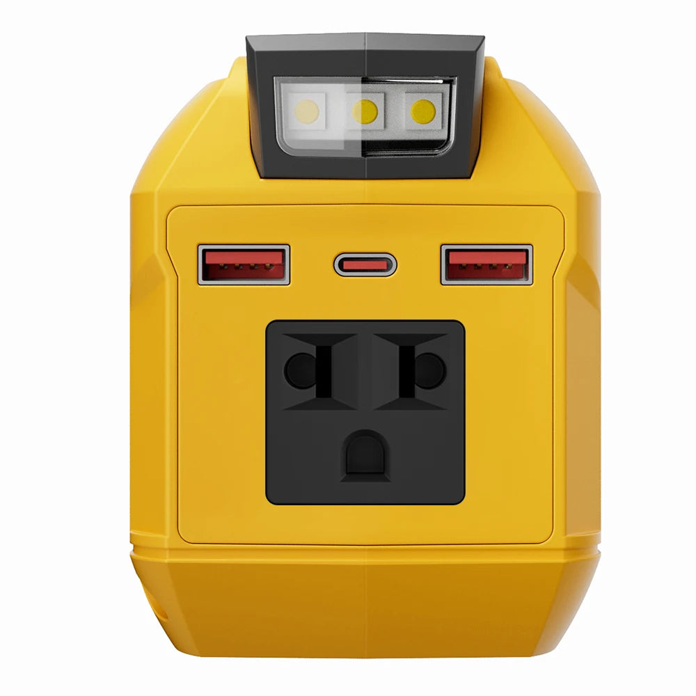 250W Power Inverter DC 18V-21V To AC 220V For Makita For Milwaukee For DeWalt For Bosch USB Type-C DC Port Output