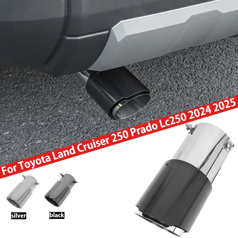 Stainless steel exhaust muffler tip (2026–2027 models)
