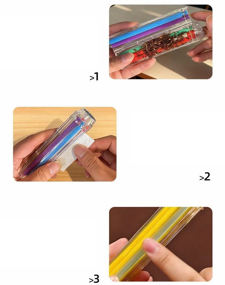 Manual Cigarette Roller Machine Heavy Duty Tobacco Injector with Metal Guide,Home Rolling Kit for Perfect Cigarette