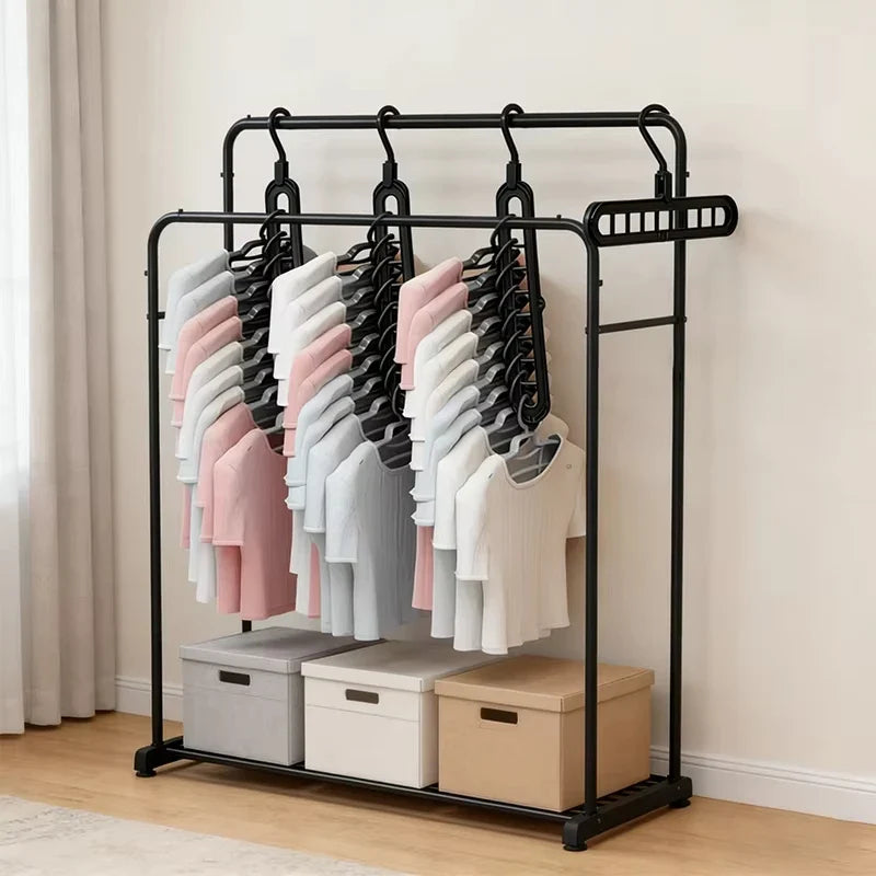 9-Hole Foldable Clothes Hangers Plastic Heavy Duty Space Saving Organizer Hangers For Clothes Home Closet Wardrobe Hanger