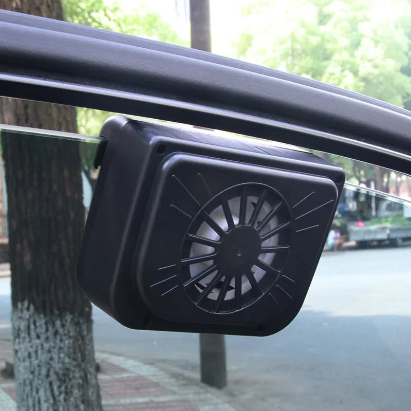 Solar Powered Car Exhaust Fan Car Window Fan Cooling Radiator Energy Saving Auto Coole Portable Deodorization Ventilator Amagi