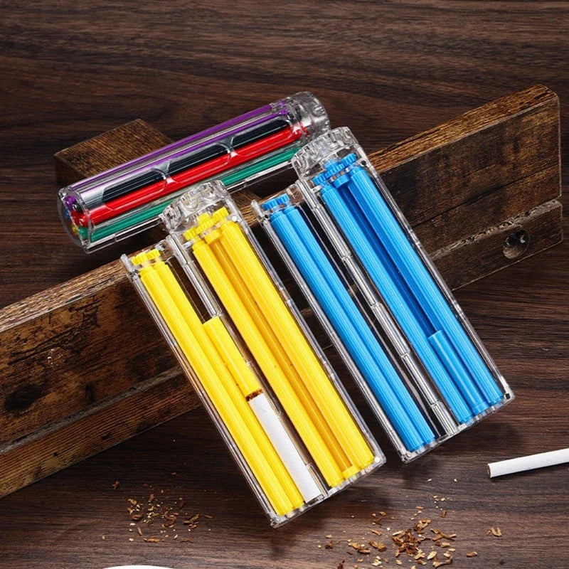 Manual Cigarette Roller Machine Heavy Duty Tobacco Injector with Metal Guide,Home Rolling Kit for Perfect Cigarette