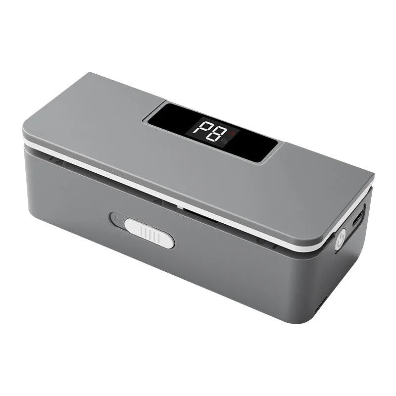 Rechargeable mini sealer with digital display, portable manual sealer, suitable for coffee, tea and snacks, ear-hook style.
