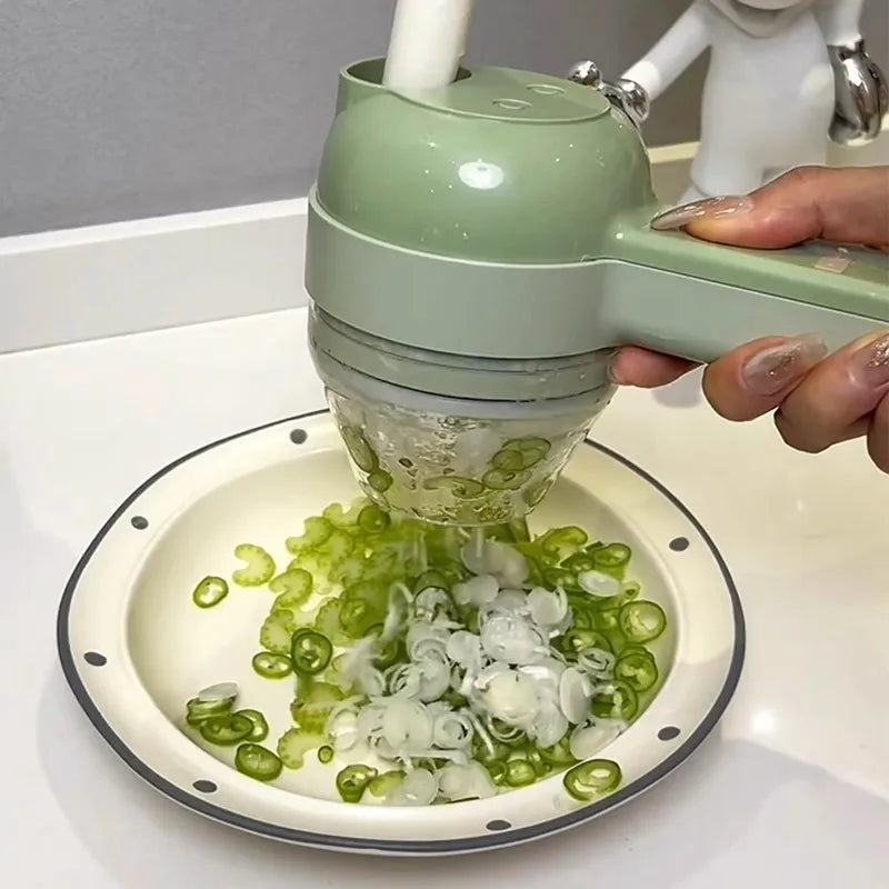 Hot Electric Vegetable Chopper Multifunctional Garlic Ginger Onion Cutter for Home Kitchen Food Slicer and Dicer Vegetable Tools
