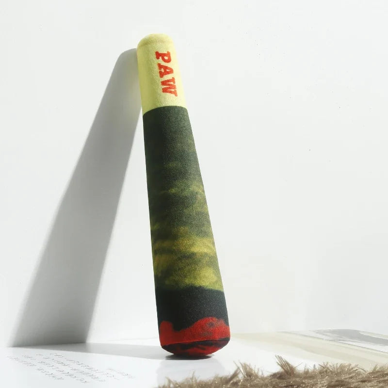 Dog Sound Toy Green Imitation Cigarette Plush Cat Mint Cigarette Fun Interactive Dog Toy For Large, Medium, And Small Dogs