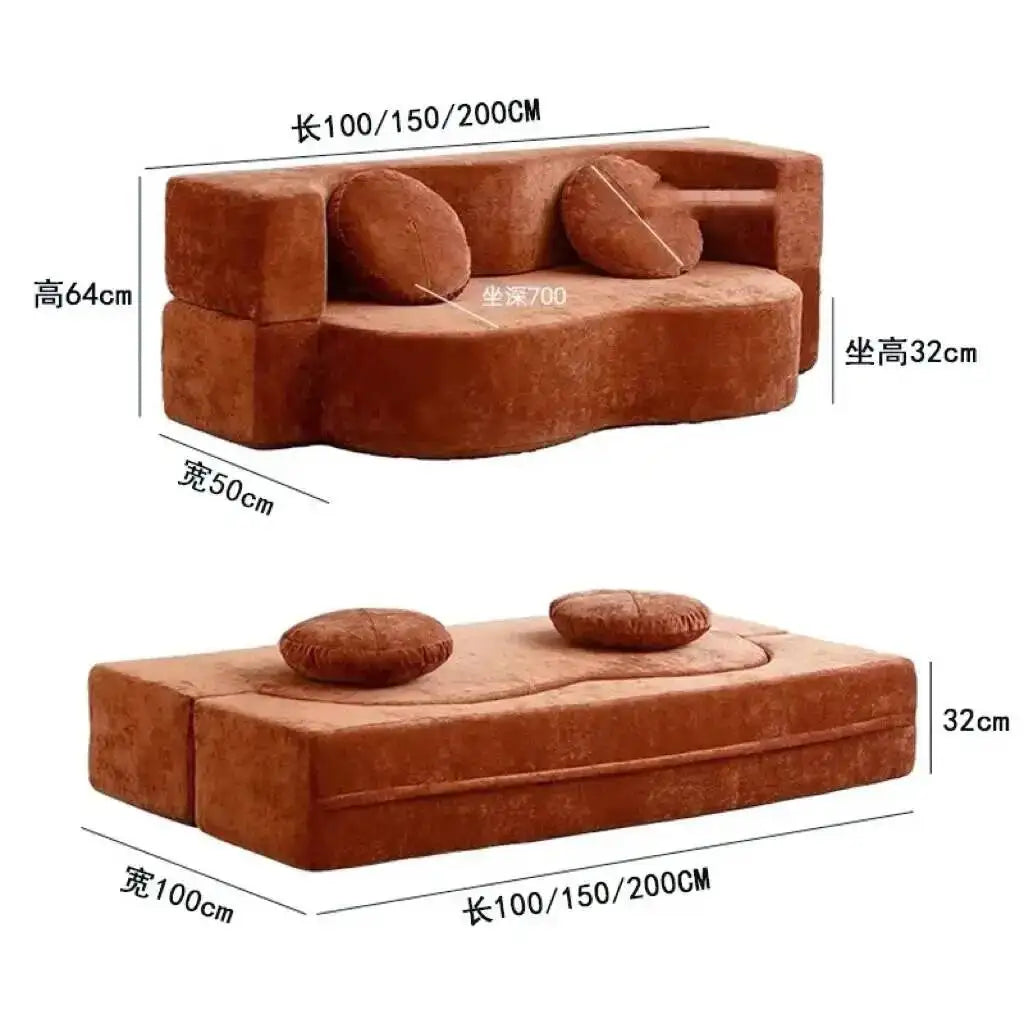 Sofa Pure Vacuum Compression Sofas Living Room Sponge Single Multifunctional Foldable Special Shaped Lazy Sofa Bed Furniture