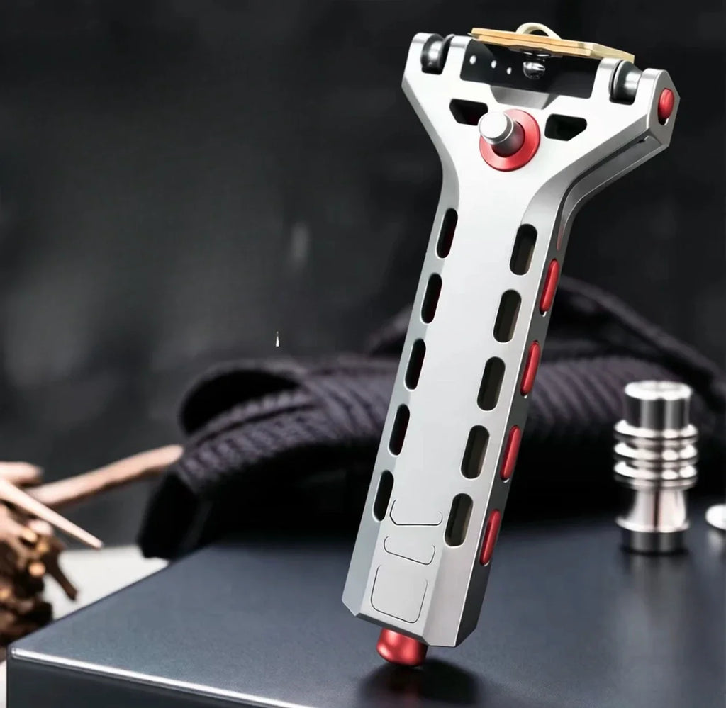 CNC Aviation Aluminum Automatic S lingshot Magazine Rubber Band Combination Tool CNC Pulley Manual Combination Tool