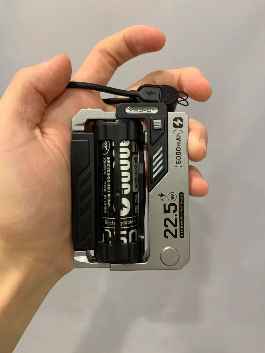 Power Bank with Removable Batteries 22.5W PD, Modular Design for Camping Travel Emergency Power Bank