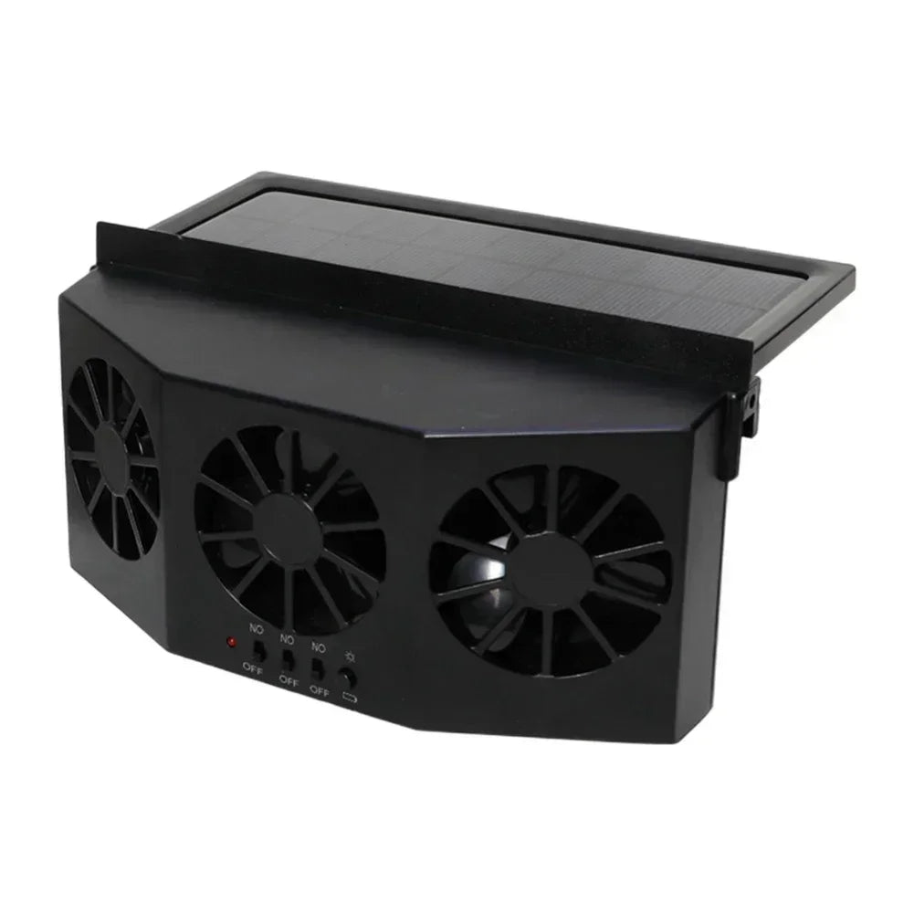 Solar Powered Car Exhaust Fan Car Window Fan Cooling Radiator Energy Saving Auto Coole Portable Deodorization Ventilator Amagi