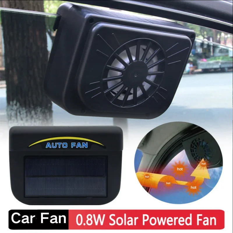 Solar Powered Car Exhaust Fan Car Window Fan Cooling Radiator Energy Saving Auto Coole Portable Deodorization Ventilator Amagi