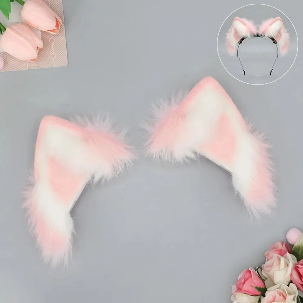 Simulation Animal Ear Headband Rechargeable Electric Movable Cosplay Accessory