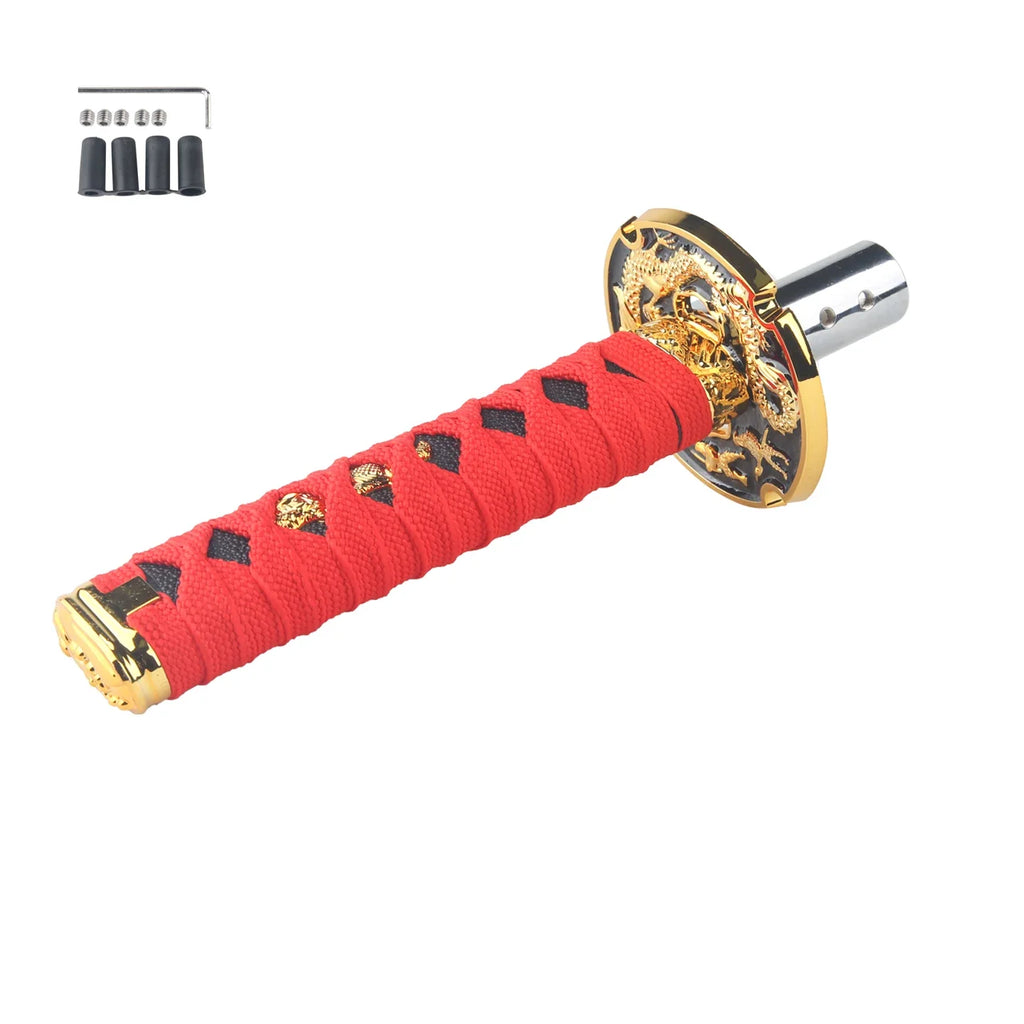 Universal JDM Samurai Sword Shift Knob 150mm / 200mm Samurai knife shift knob with adapter