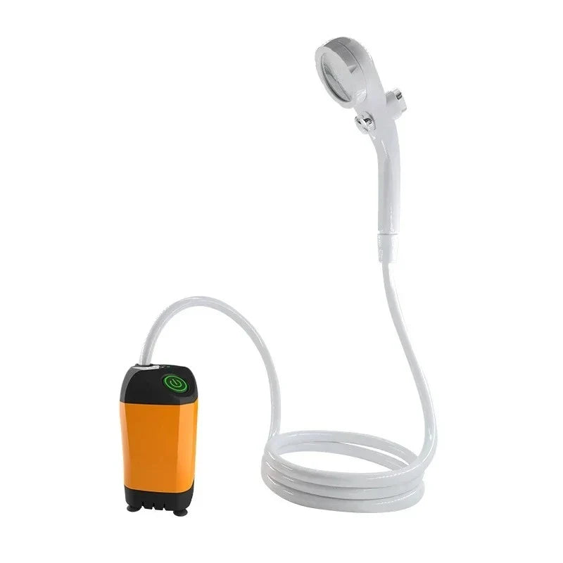 Portable USB Rechargeable High Pressure Waterproof Shower Pump for Camping Beach Hiking Pet Bath Car Wash