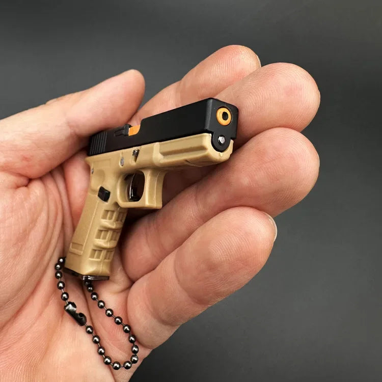 Hot Semi-alloy 1:3 Pistol Model Metal Mini G17 Toy Gun Detachable DIY Keychain Pendant Ornaments Children's Toy