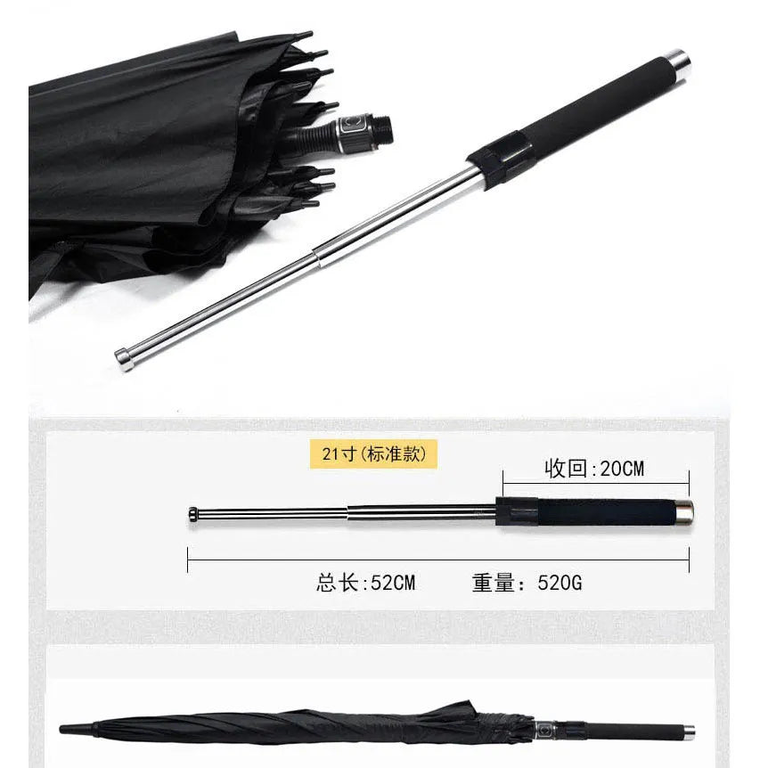 Hummer solid telescopic baton, self-defense weapon, legal car-mounted anti-wolf portable item.