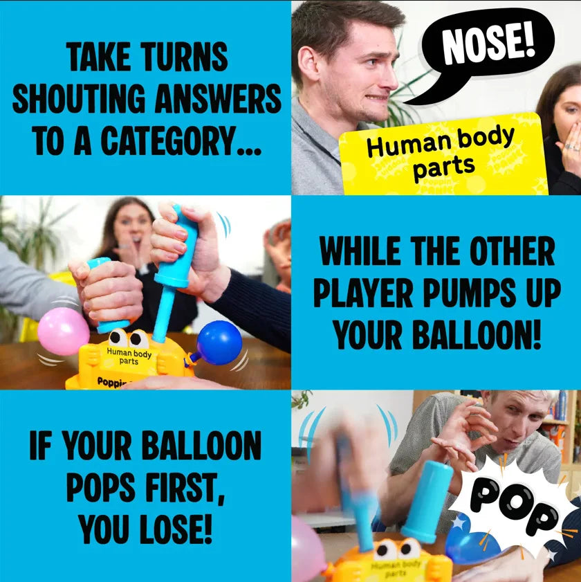 Poppin Panic Children's Adult High-Pressure Balloon Party Game Toy - Balloon Pumping Competition