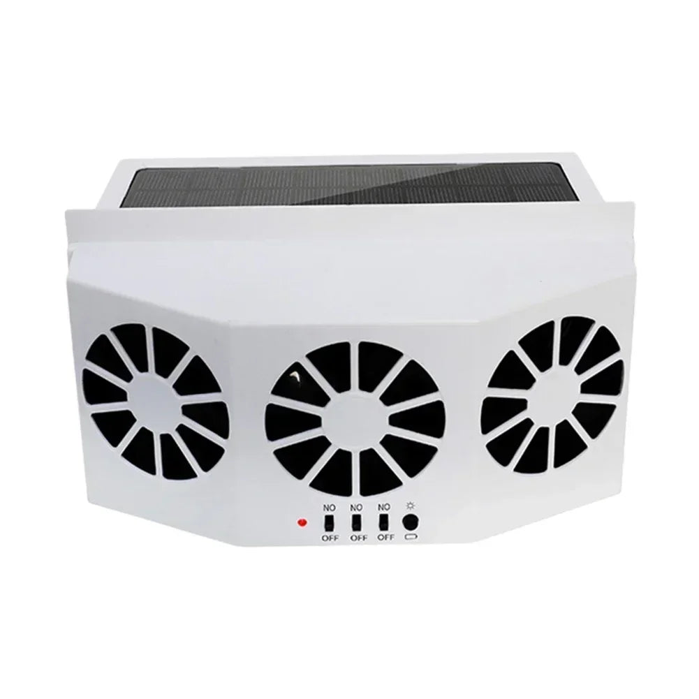 Solar Powered Car Exhaust Fan Car Window Fan Cooling Radiator Energy Saving Auto Coole Portable Deodorization Ventilator Amagi