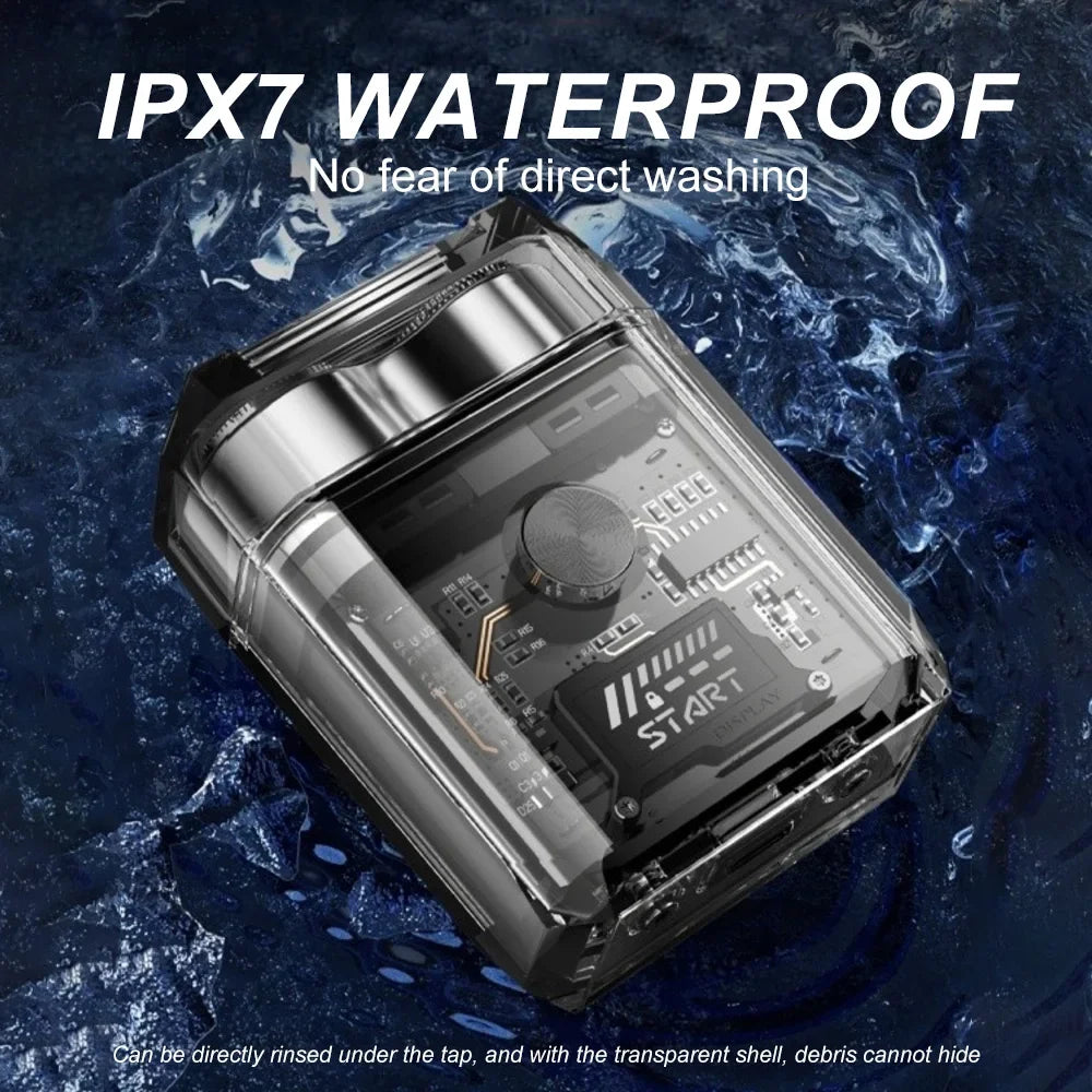 Electric Shaver、Transparent Body Rotary、Mini Portable Waterproof、IPX7 Wet Dry Electric、Travel Men Shaver