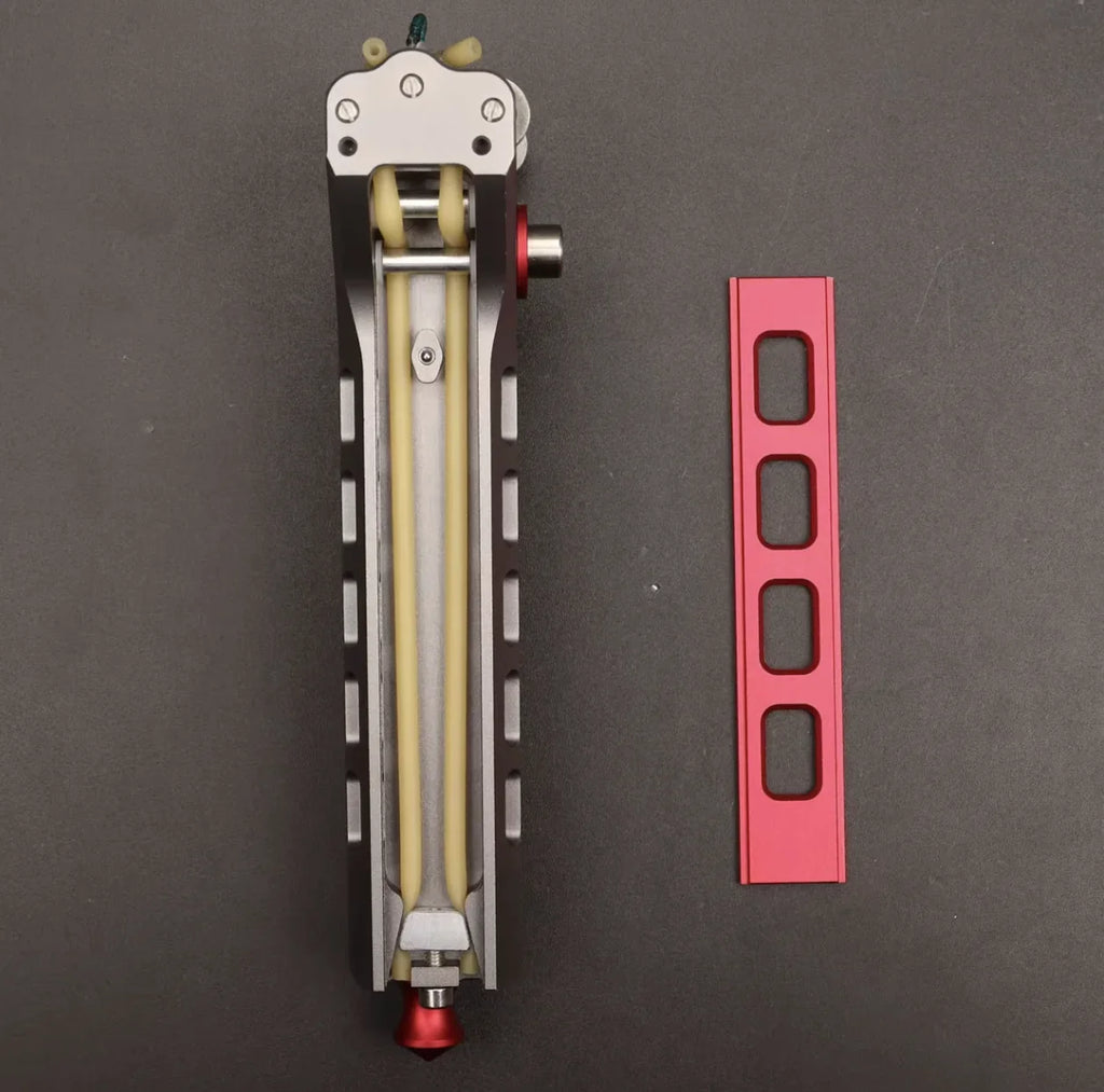 CNC Aviation Aluminum Automatic S lingshot Magazine Rubber Band Combination Tool CNC Pulley Manual Combination Tool