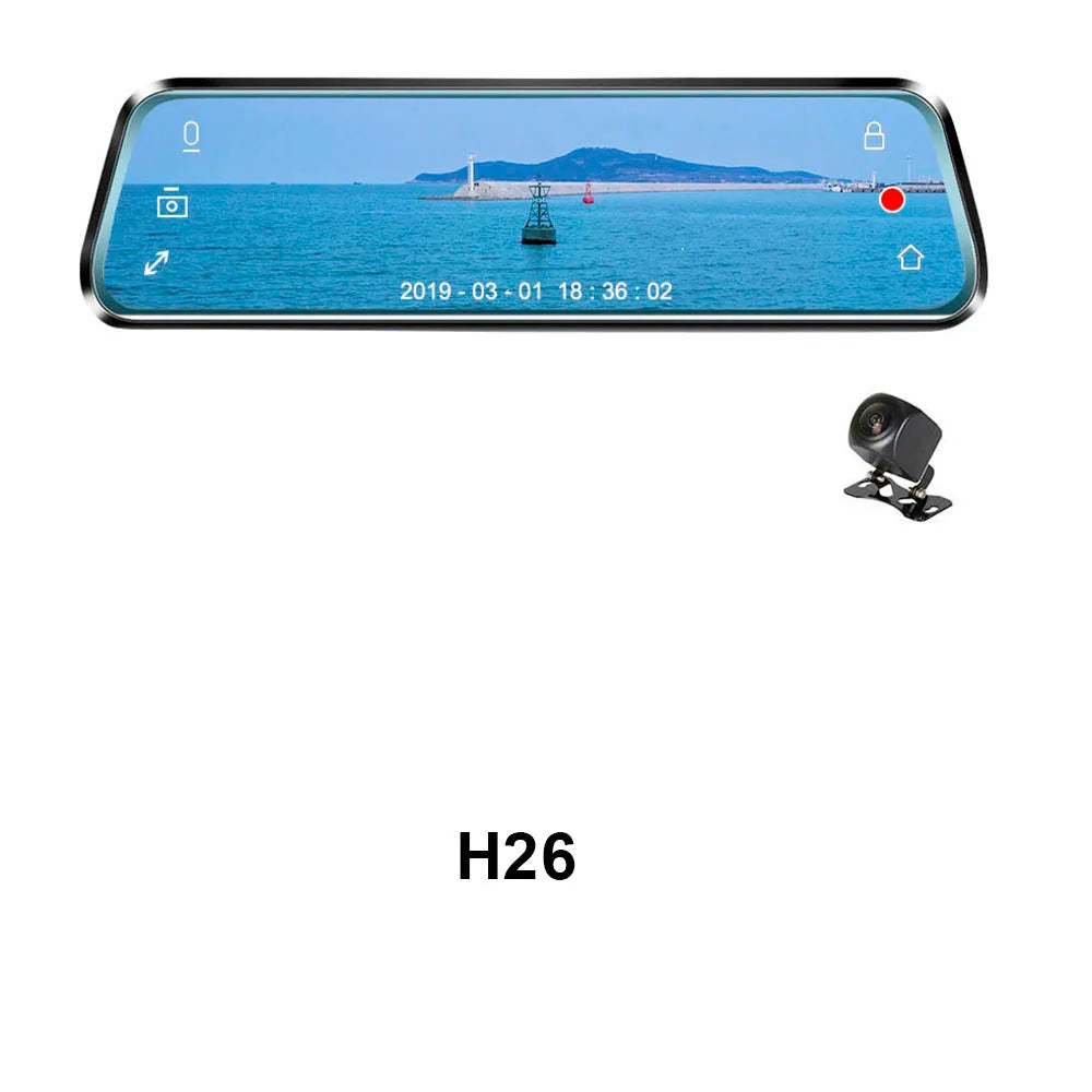 HGDO 10" WIFI Dash Cam Video Recorder Rear View Camera  Mirror FHD 1080P Car DVR Night Vision Auto Driving Recorder Mount Dvrs