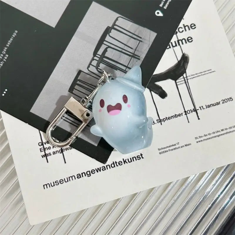 Cute Luminous Little Ghost Keychain With Glow In Dark Effect And Lovely Design Perfect For Halloween Gifts Backpack Pendant