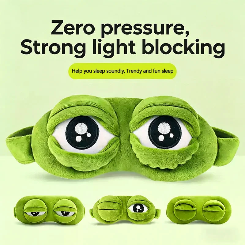 Plush Cartoon Sleep Eye Mask Full Light Blocking Eye Cover Kawaii Home Travel Relax Blindfold