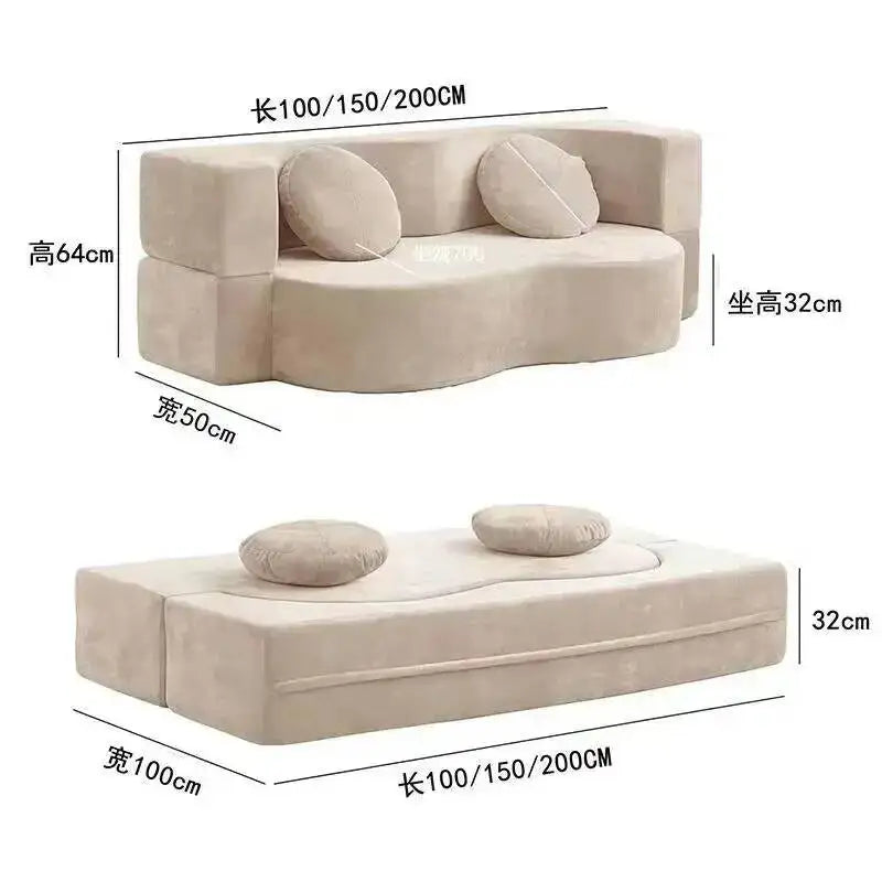 Sofa Pure Vacuum Compression Sofas Living Room Sponge Single Multifunctional Foldable Special Shaped Lazy Sofa Bed Furniture