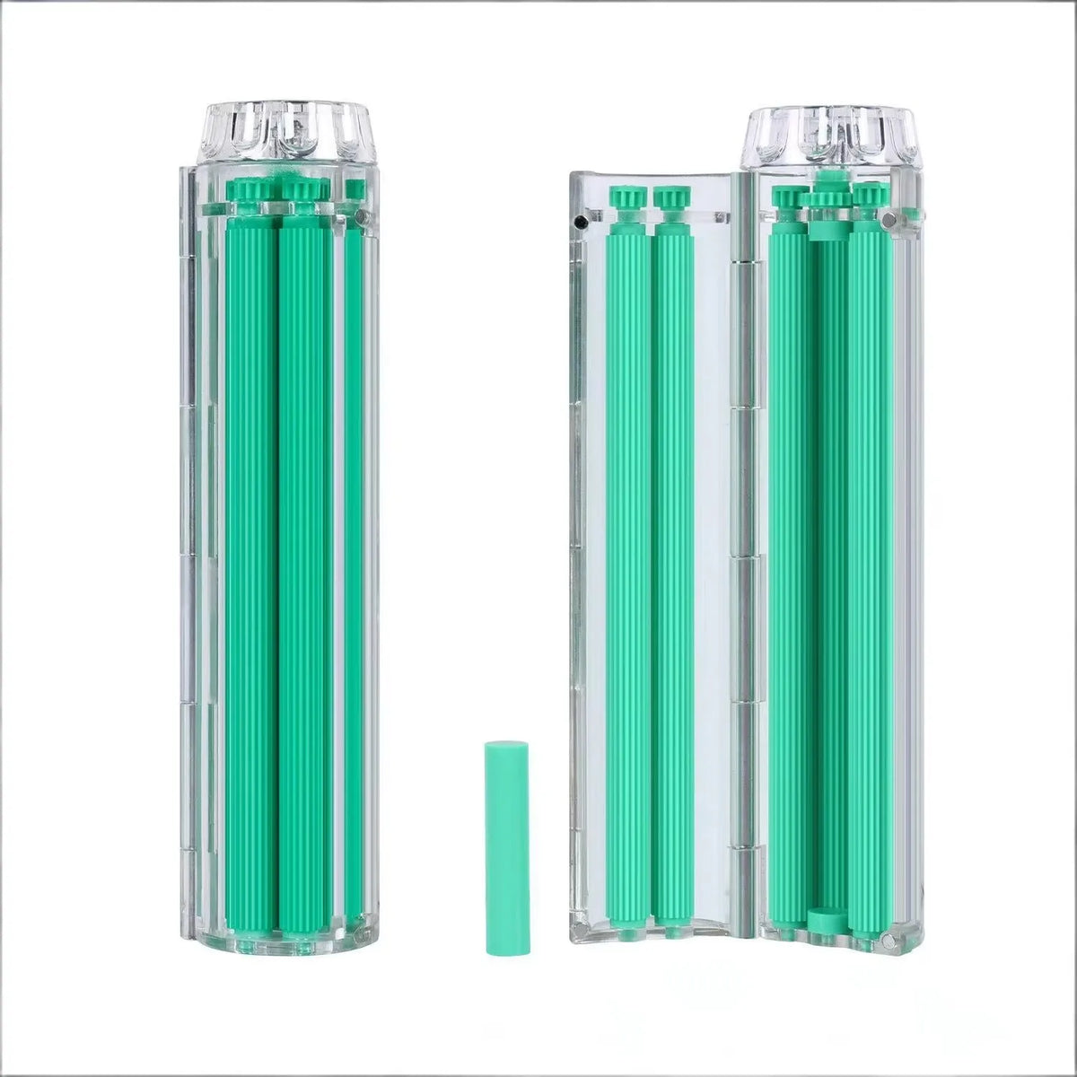 Manual Cigarette Roller Machine Heavy Duty Tobacco Injector with Metal Guide,Home Rolling Kit for Perfect Cigarette