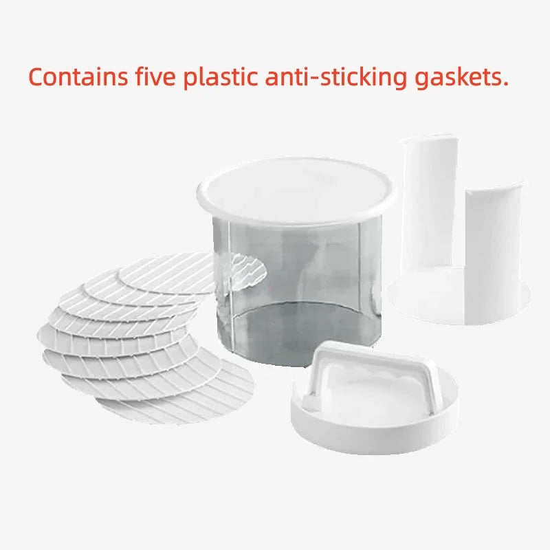 Multi‑layer Burger Patty Maker Manual Hamburger Press Mold Stackable Beef Meat Press Tool For Bbq Home Kitchen Cooking Gadget