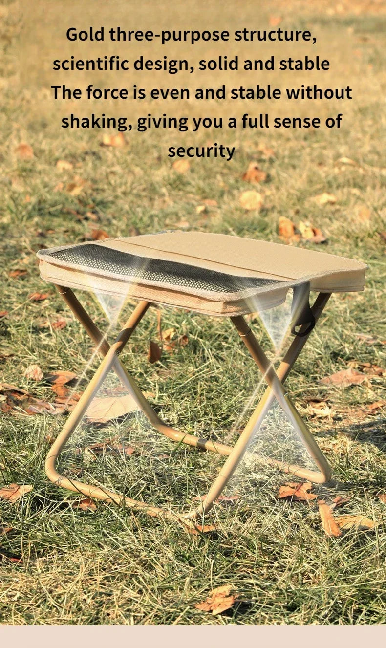 Lightweight Mini Easy Carry Outdoor Chair For Travel For Travel Foldable Backpack Stool Portable Folding Stool With Carry Bag