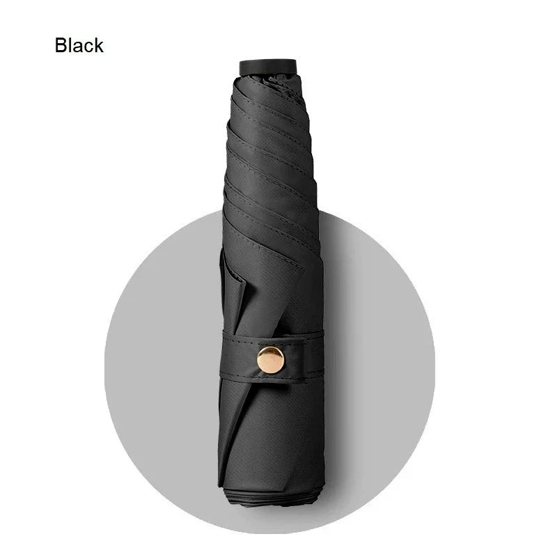 Ultra-light UPF50+ Umbrella Carbon Fiber Sun UV Protection Portable Umbrella Vinyl Folding Rain Parasol Pocket Pencil Umbrella