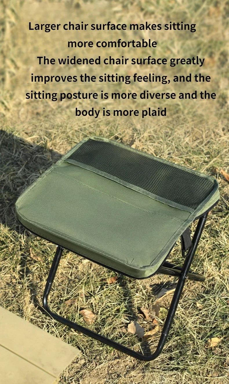 Lightweight Mini Easy Carry Outdoor Chair For Travel For Travel Foldable Backpack Stool Portable Folding Stool With Carry Bag