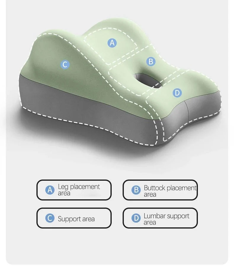 Multi-Functional Ergonomic Bed Pillow Bedroom Furniture Memory Foam Waist Cushion Cushion Tummy Pillow Wedge-shaped Pillow