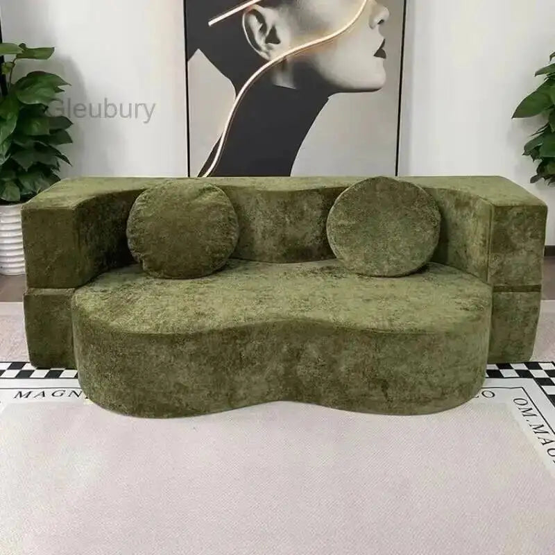 Sofa Pure Vacuum Compression Sofas Living Room Sponge Single Multifunctional Foldable Special Shaped Lazy Sofa Bed Furniture