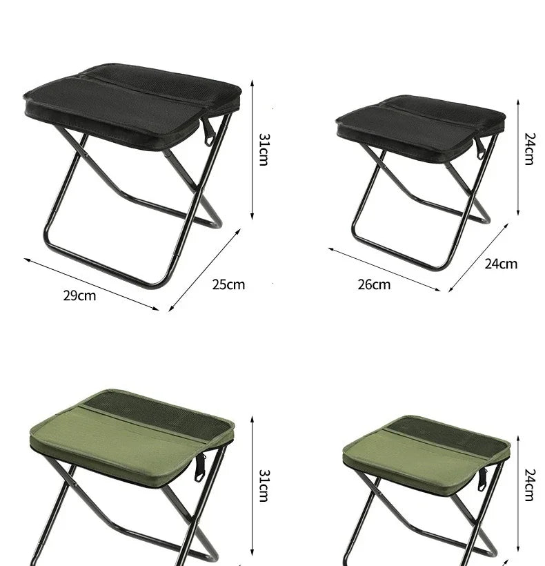Lightweight Mini Easy Carry Outdoor Chair For Travel For Travel Foldable Backpack Stool Portable Folding Stool With Carry Bag