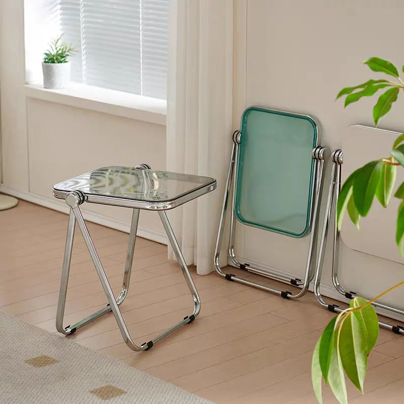 Acrylic Transparent Folding Coffee Table Minimalist Home Thickened Sofa Side Balcony Nordic Luxury Coffee Table for Living Room