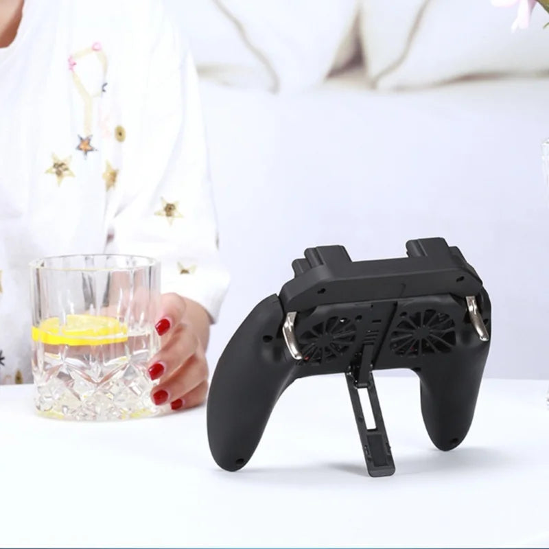 Dual Cooling Fans Mobile Phone Game Controller Gamepad With 2500mAh Battery