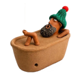 Funny Bath Man Incense Burner Desk Ornaments Creative Aromatherapy Incense Holder Resin Home Decor Bathtub Incense Holder