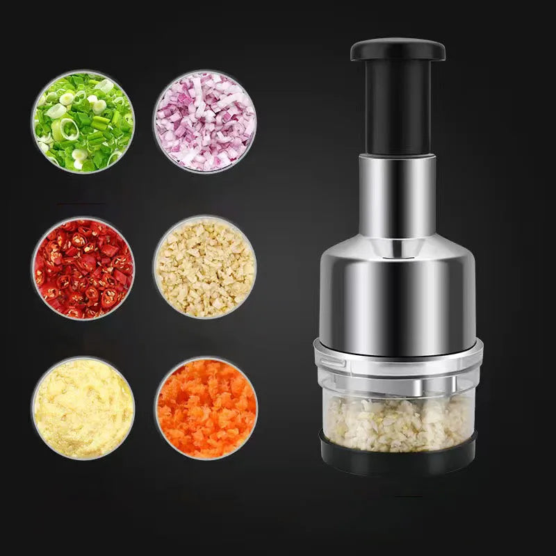 PLYS 304 stainless steel garlic masher, household manual garlic masher, kitchen specific garlic chopping and mashing tool