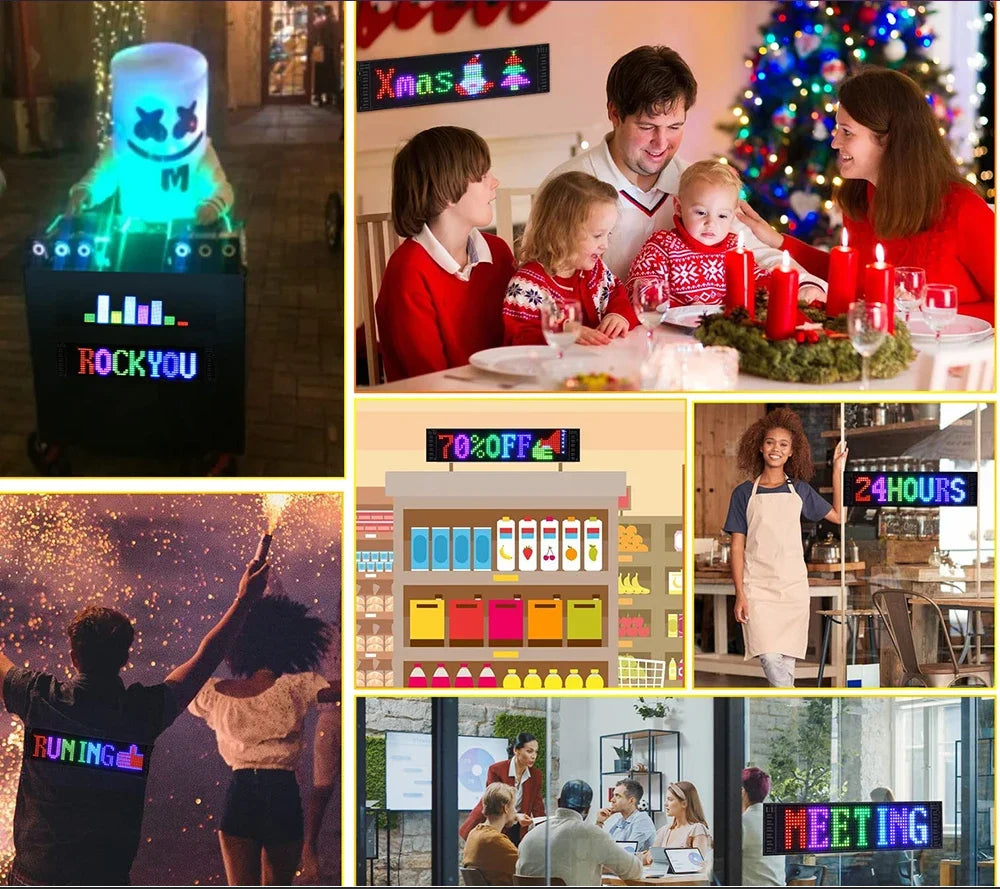 LED Truck Devil Eye Matrix Pixel Panel Remote App Control Soft Lighting Graffiti Scrolling DIY Programmable Flexible Screen