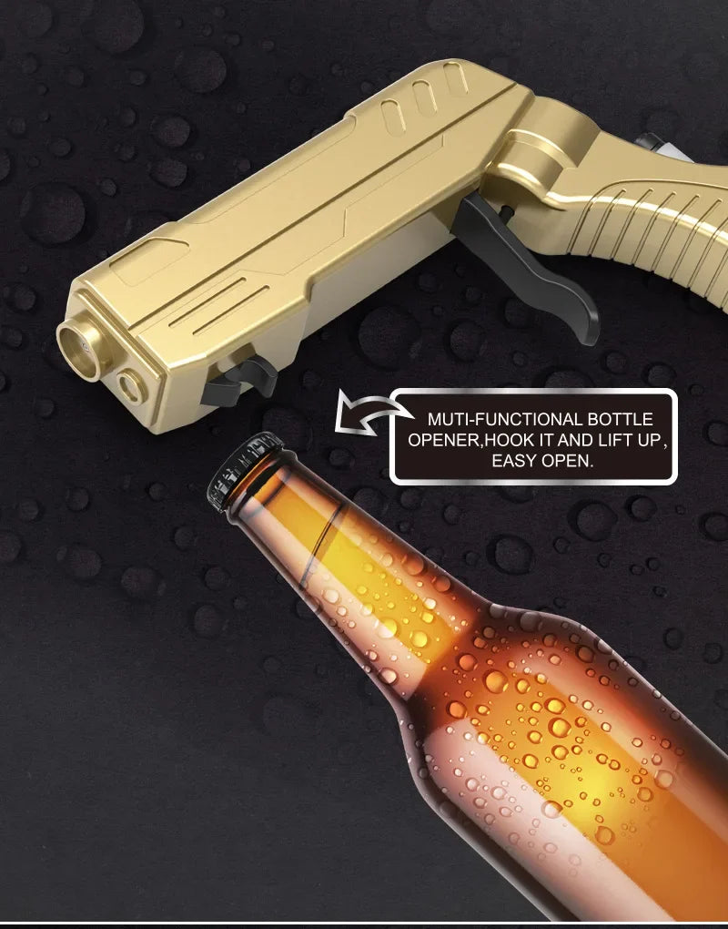 Champagne wine bottle beer dispenser spray gun beer ejecting feeding flirt gun