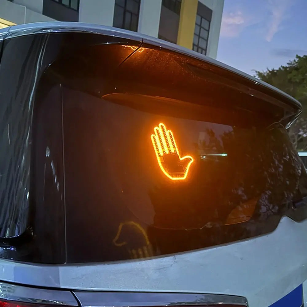 Multi-functional Car LED Finger Lights Male/Female Remote Control Car Interior Light Rear Window Decoration