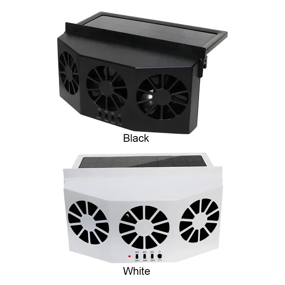 Solar Powered Car Exhaust Fan Car Window Fan Cooling Radiator Energy Saving Auto Coole Portable Deodorization Ventilator Amagi