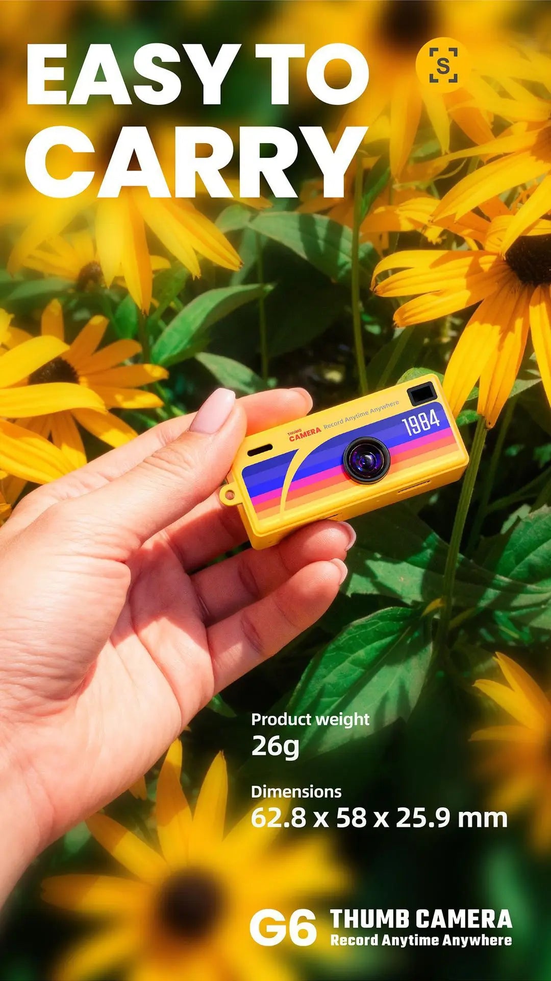 Mini Camera Hidden Camera Keychain Camera Daily Recording Student Sports Dedicated 1080P Support Storage Card Student Gifts
