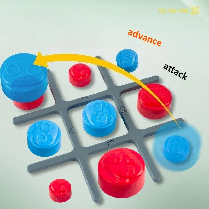 Tic Tac Toe Electronic Chessboard Multifunctional Children's Education Strategy Toy Interactive Brain Game Parent-Child Fun